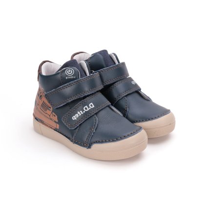 LED svietiaca chlapčenská obuv D.D.STEP - Modrá (Veľkosť 30)