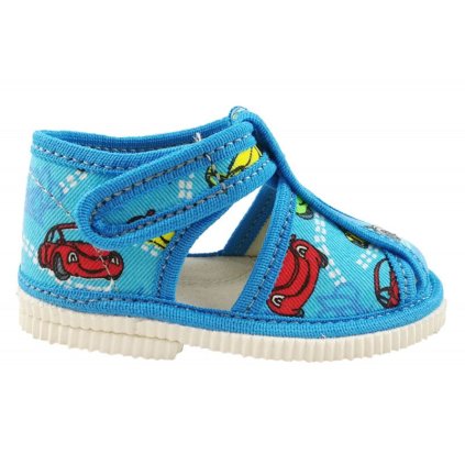 Detské prezúvky WANDA ELO - Modrá (Veľkosť 23)