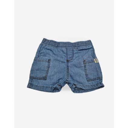 Chlapčenské riflové krátke nohavice na gumičku - Modrá (Veľkosť 92)