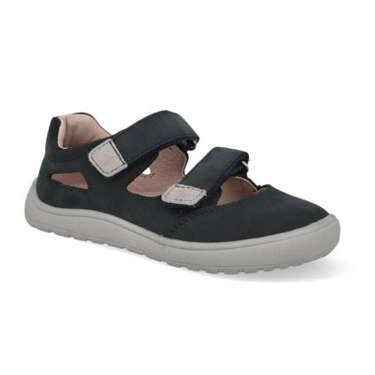 Barefoot kožené sandále PROTETIKA - Čierna (Veľkosť 22)