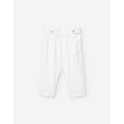 Dievčenské voľné nohavice - Biela (Veľkosť 92)
