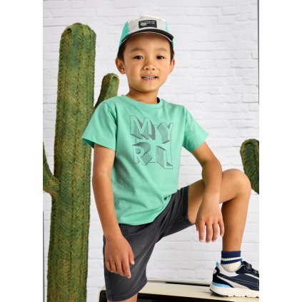 MAYORAL chlapčenské tričko s krátkym rukávom - Mint (Veľkosť 110)