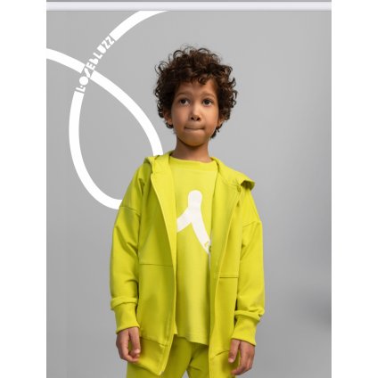 Chlapčenská mikina s kapucňou - Žltá (Veľkosť 92/98)