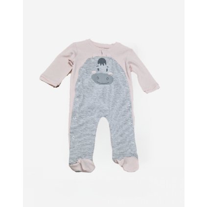 Bavlnené dievčenské dupačky - Ružová (Veľkosť 80)