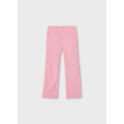 Dievčenské rozšírené nohavice-jeans efekt - Ružová (Veľkosť 134)
