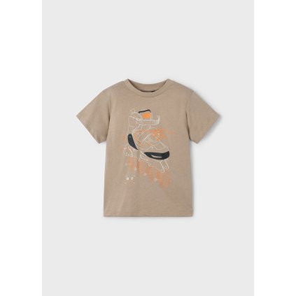 Chlapčenské tričko s krátkym rukávom - Béžová (Veľkosť 140)