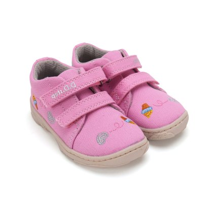 D.D.STEP dievčenské barefoot plátenky - Ružová (Veľkosť 30)
