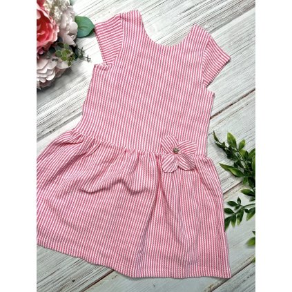 Dievčenské letné šaty - Ružová (Veľkosť 152)