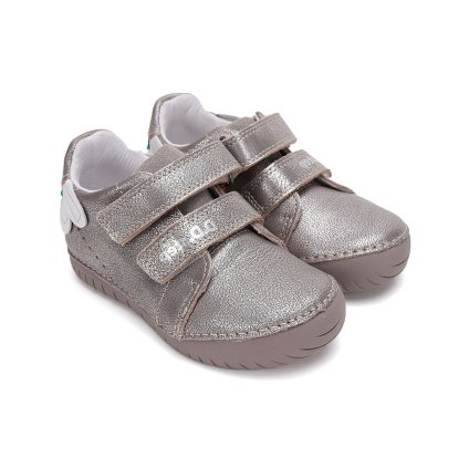 Celokožená dievčenská obuv D.D.STEP - Bronzová (Veľkosť 28)
