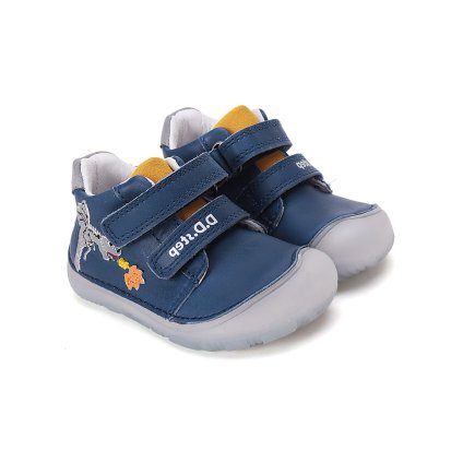 D.D.STEP chlapčenská barefoot obuv - Modrá (Veľkosť 20)