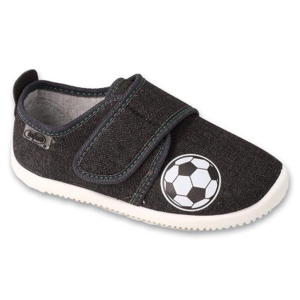 Chlapčenské papuče BEFADO SOFTER - barefoot - Čierna (Veľkosť 28)