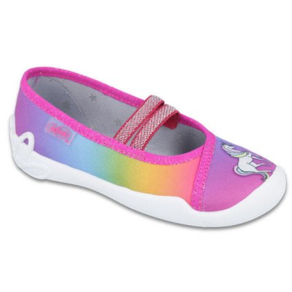 Dievčenské plátené papuče BEFADO - Mnohofarebné (Veľkosť 26)