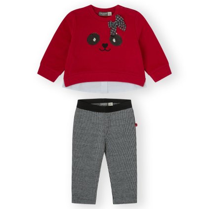 Dievčenská 2 dielna súprava - Červená (Veľkosť 92)