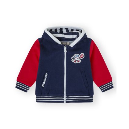 Chlapčenská mikina s kapucňou - Modrá (Veľkosť 92)