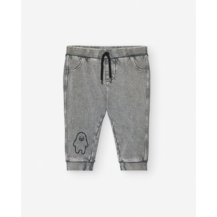 Bavlnené nohavice- tepláky chlapčenské - Sivá (Veľkosť 86/92)