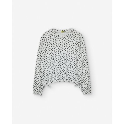 Dievčenské tričko s dlhým rukávom - Cream (Veľkosť 98)