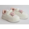 Dievčenské tenisky s ozdobou - Biela (Veľkosť 36)