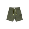 Chlapčenské bavlnené športové bermudy - Zelená (Veľkosť 164)