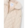 Exkluzívny dievčenský kožený kabát MAYORAL - Béžová (Veľkosť 140)