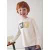 Chlapčenské basic tričko dlhý rukáv - Cream (Veľkosť 128)