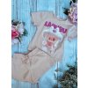 2 dielny dievčenský letný set LABUBU - Béžová (Veľkosť 98/104)