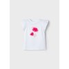 Dievčenské tričko s aplikáciou - Biela (Veľkosť 116)