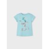 Dievčenské tričko s krátkym rukávom - Modrá (Veľkosť 104)