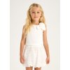 Dievčenský set tričko + sukňa - Cream (Veľkosť 134)