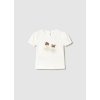 MAYORAL dievčenské tričko s aplikáciou - Biela (Veľkosť 80)