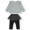 2 dielny dievčenský set - Sivá (Veľkosť 92)
