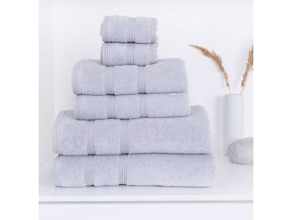 Handtuch Devon Grau hell (Material Baumwolle, Größe 30/50)