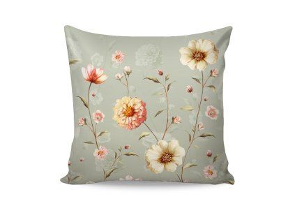 Blumenbezug (Material Deluxe Baumwolle digital, Größe 40/40)