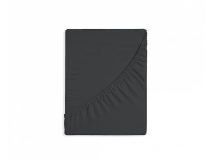 Bettlaken Anthrazit ELASTAN STANDARD (Material Jersey mit Elastan, Größe 100/200/40)