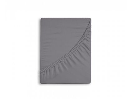 Mittelgraue ELASTAN STANDARD Bettlaken (Material Jersey mit Elastan, Größe 100/200/40)