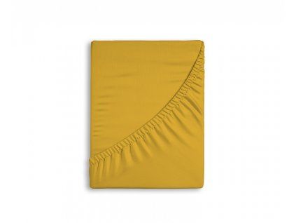 Bettlaken Honiggelb ELASTAN STANDARD (Material Jersey mit Elastan, Größe 100/200/40)