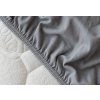Bettlaken Hellgrau INTERLOCK (Material Jersey-Interlock, Größe 90-100 x 200-220/35)