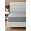 Bettlaken Hellgrau INTERLOCK (Material Jersey-Interlock, Größe 90-100 x 200-220/35)