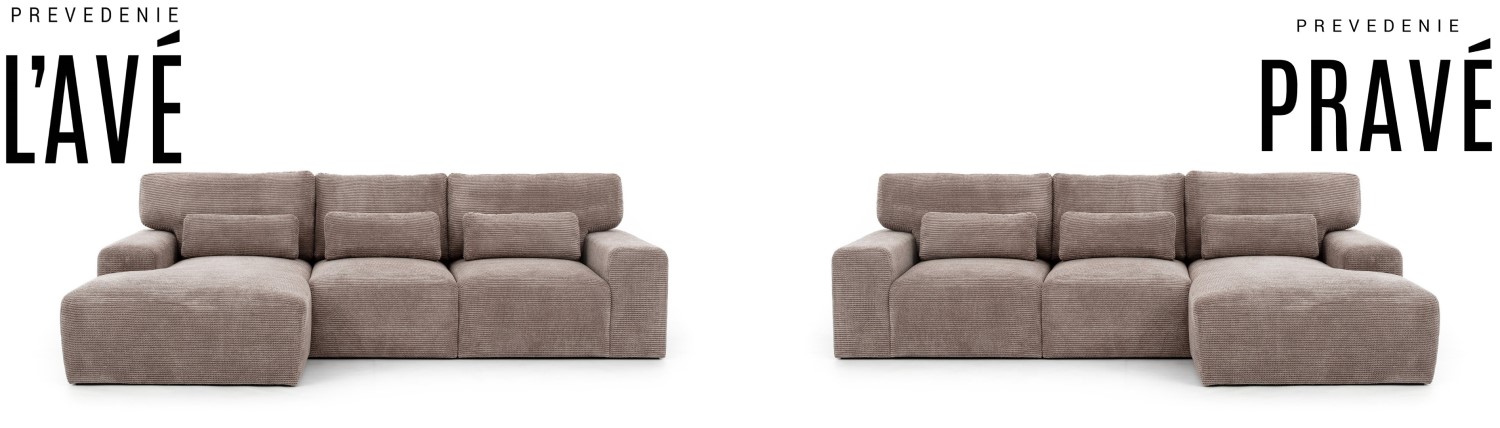 Sedací souprava MALPENZA – levé a pravé provedení