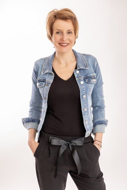 damska dzinova bunda MINI svetle modra