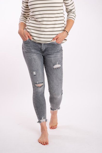 Dámské džíny Grafit šedé