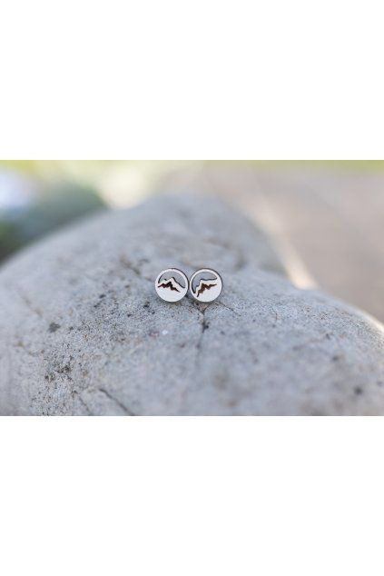 Dřevěné náušnice Dřevušky hory