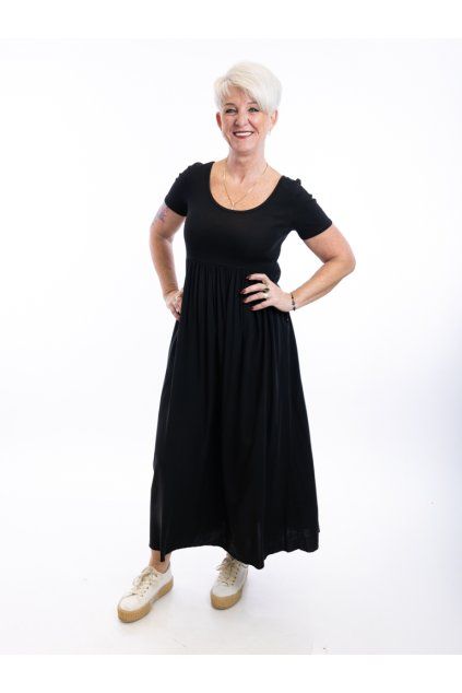 Damske dlouhe saty ROSA cerna