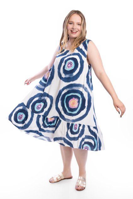 letni saty CIRCLE modra