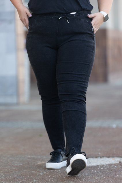 damske dzeginy do gumy KATYA cerna