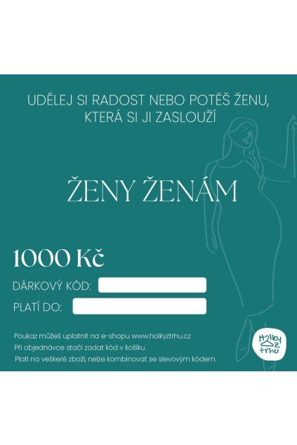 darkovy poukaz 1000 Holky z trhu