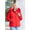 zimni bunda west cervena