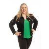 damska dzinova bunda BLACK MAXI cerna