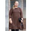damske elegantni saty kristin cokoladova