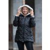 damska bunda s koziskem KORI cerna