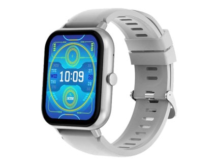 cze pm Smartwatch damske panske hodinky gumovy reminek sport bluetooth hovory seda 7516 2